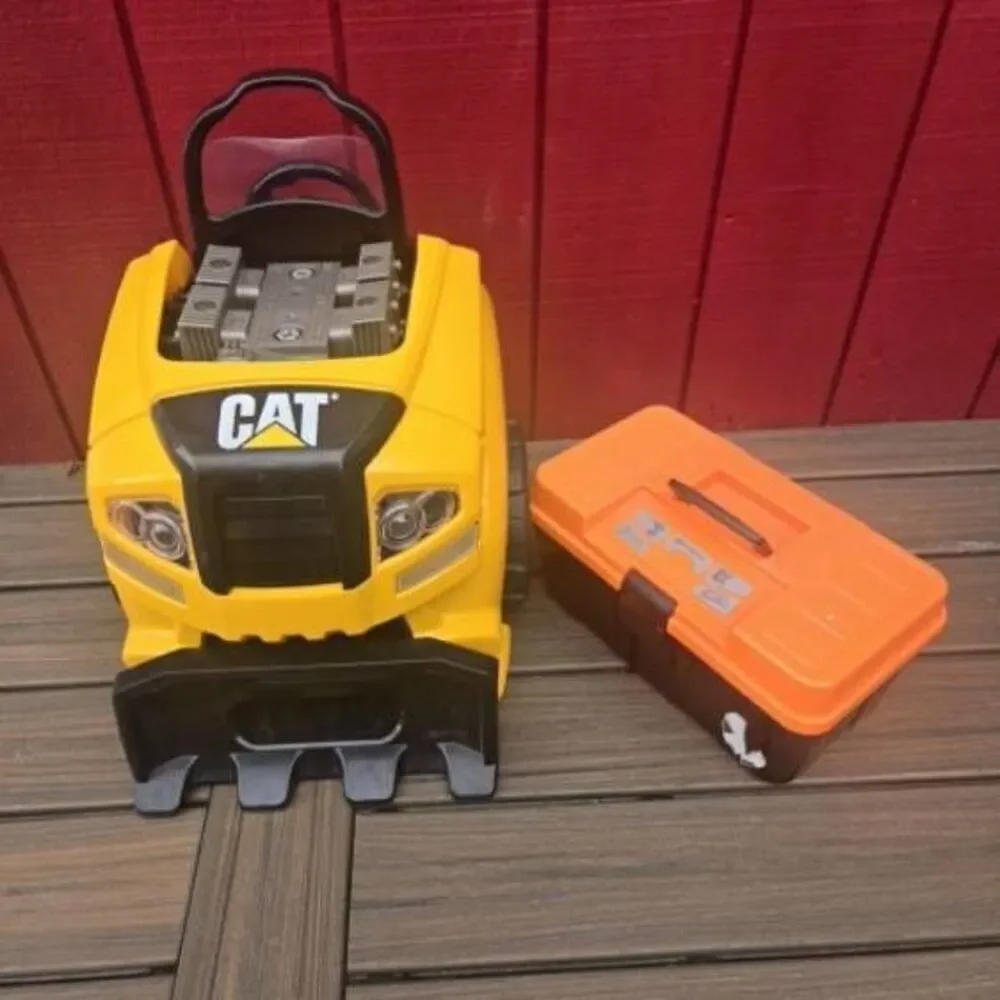 CAT truck toy engine klein And Home Depot talking tool box. Mechanic Toys
